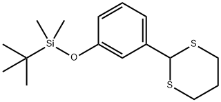 (3-(1,3-Dithian-2-yl)phenoxy)(tert-butyl)dimethylsilane 结构式