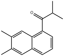 1-(6,7-Dimethylnaphthalen-1-yl)-2-methylpropan-1-one 结构式