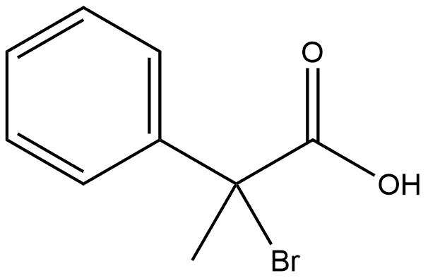 Benzeneacetic acid, α-bromo-α-methyl- 结构式