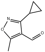 3-环丙基-5-甲基异噁唑-4-甲醛 结构式