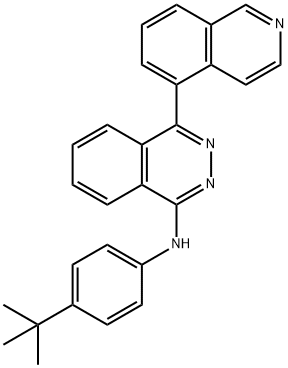 N-(4-(tert-Butyl)phenyl)-4-(isoquinolin-5-yl)phthalazin-1-amine 结构式