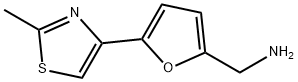 [5-(2-methyl-1,3-thiazol-4-yl)furan-2-yl]methanamine 结构式