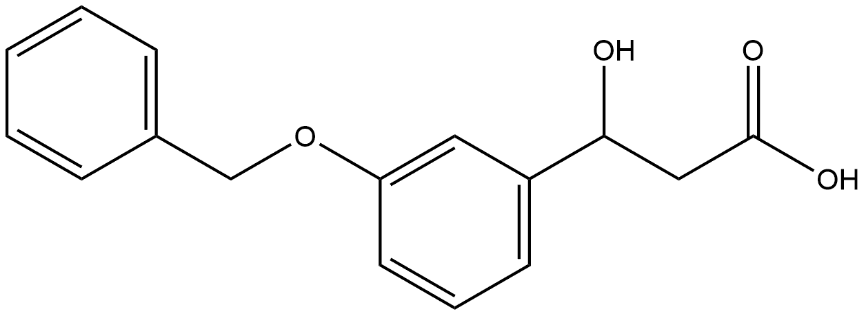 Benzenepropanoic acid, β-hydroxy-3-(phenylmethoxy)- 结构式