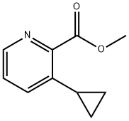 2-Pyridinecarboxylic acid, 3-cyclopropyl-, methyl ester 结构式