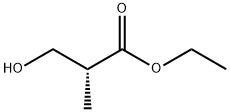 (R)-(-)-3-Hydroxy-2-methyl-propionsaeureethylester 结构式