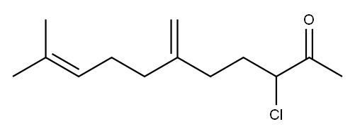 9-Undecen-2-one, 3-chloro-10-methyl-6-methylene- 结构式