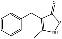 5(2H)-Isoxazolone, 3-methyl-4-(phenylmethyl)- 结构式