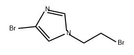 4-溴-1-(2-溴乙基)-1H-咪唑 结构式