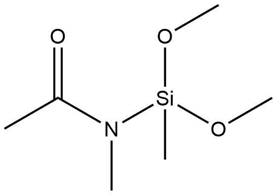 N-(Dimethoxy(methyl)silyl)-N-methylacetamide 结构式