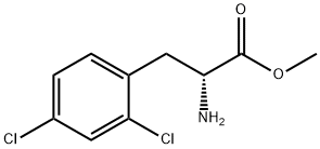 D-Phenylalanine, 2,4-dichloro-, methyl ester 结构式