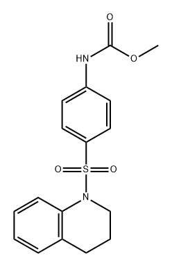 Carbamic acid, [4-[(3,4-dihydro-1(2H)-quinolinyl)sulfonyl]phenyl]-, methyl ester (9CI) 结构式