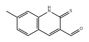 7-甲基-2-硫代-1,2-二氢喹啉-3-甲醛 结构式