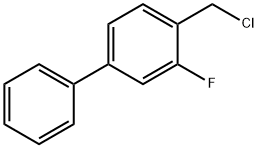 1,1'-Biphenyl, 4-(chloromethyl)-3-fluoro- 结构式