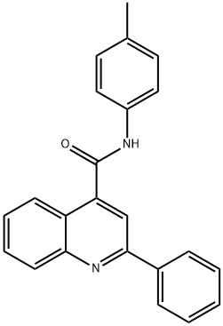 2-Phenyl-N-(p-tolyl)quinoline-4-carboxamide 结构式