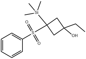 Cyclobutanol, 1-ethyl-3-(phenylsulfonyl)-3-(trimethylsilyl)-