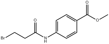 Benzoic acid, 4-[(3-bromo-1-oxopropyl)amino]-, methyl ester 结构式