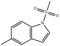 1H-Indole, 5-methyl-1-(methylsulfonyl)- 结构式
