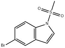 5-Bromo-1-(methylsulfonyl)-1H-indole 结构式