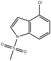 4-Chloro-1-(methylsulfonyl)-1H-indole 结构式