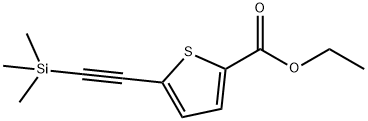 2-Thiophenecarboxylic acid, 5-[2-(trimethylsilyl)ethynyl]-, ethyl ester