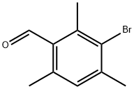 3-溴-2,4,6-三甲基苯甲醛 结构式