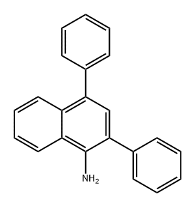 1-Naphthalenamine, 2,4-diphenyl- 结构式