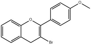 3-Bromo-2-(4-methoxyphenyl)-4H-chromene 结构式