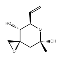 1,6-Dioxaspiro[2.5]octane-4,7-diol, 5-ethenyl-7-methyl-, (3R,4R,5R,7S)- 结构式