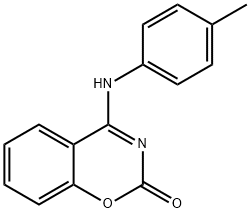2H-1,3-Benzoxazin-2-one, 4-[(4-methylphenyl)amino]- 结构式