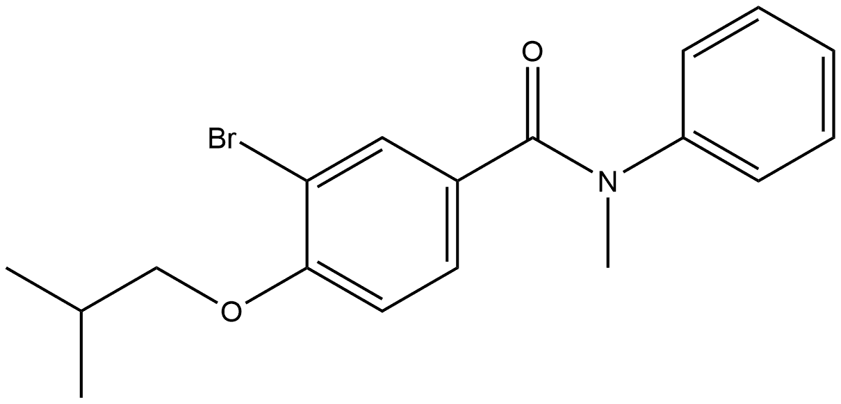 3-Bromo-N-methyl-4-(2-methylpropoxy)-N-phenylbenzamide 结构式