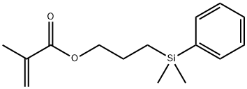 2-Propenoic acid, 2-methyl-, 3-(dimethylphenylsilyl)propyl ester 结构式