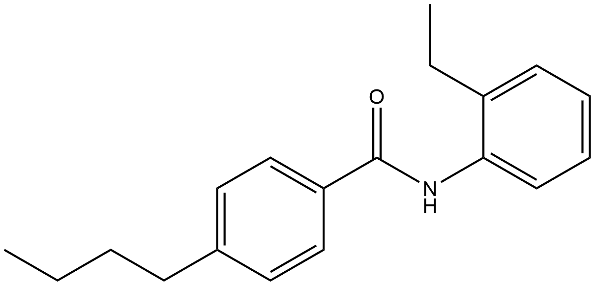 4-Butyl-N-(2-ethylphenyl)benzamide 结构式