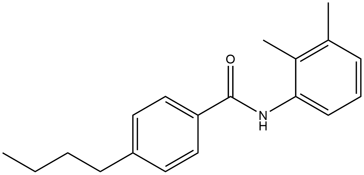 4-Butyl-N-(2,3-dimethylphenyl)benzamide 结构式