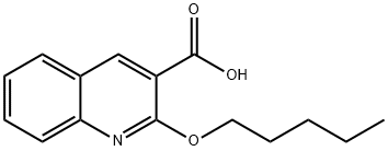 2-(Pentyloxy)quinoline-3-carboxylic acid 结构式