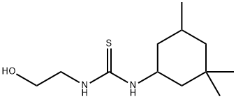 N-(2-hydroxyethyl)-N''-(3,3,5-trimethylcyclohexyl)thiourea 结构式