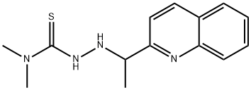 N,N-Dimethyl-2-(1-(quinolin-2-yl)ethyl)hydrazinecarbothioamide 结构式