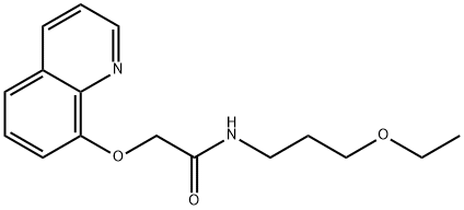 N-(3-Ethoxypropyl)-2-(quinolin-8-yloxy)acetamide 结构式