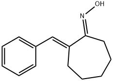 Cycloheptanone, 2-(phenylmethylene)-, oxime, (E,E)- (9CI) 结构式