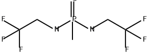 Phosphonic diamide, P-methyl-N,N'-bis(2,2,2-trifluoroethyl)- 结构式
