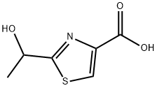 2-(1-羟乙基)噻唑-4-羧酸 结构式