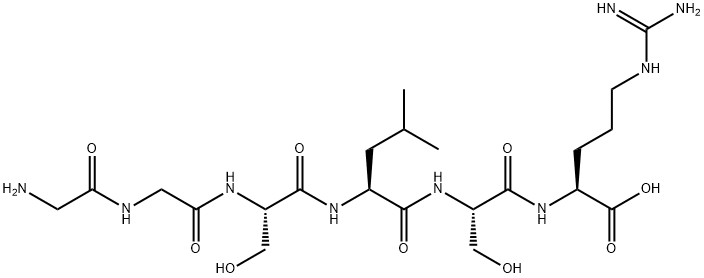 L-Arginine, glycylglycyl-L-seryl-L-leucyl-L-seryl- 结构式