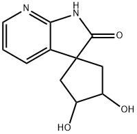 Spiro[cyclopentane-1,3'-[3H]pyrrolo[2,3-b]pyridin]-2'(1'H)-one, 3,4-dihydroxy- 结构式