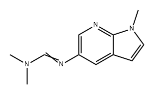 Methanimidamide, N,N-dimethyl-N'-(1-methyl-1H-pyrrolo[2,3-b]pyridin-5-yl)- 结构式