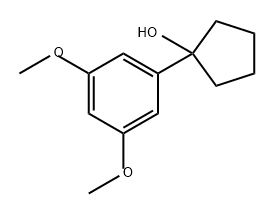 环戊醇,1-(3,5-二甲氧基苯基)- 结构式