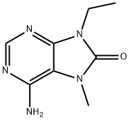 6-Amino-9-ethyl-7-methyl-7H-purin-8(9H)-one 结构式