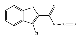 Benzo[b]thiophene-2-carbonyl isothiocyanate, 3-chloro- 结构式