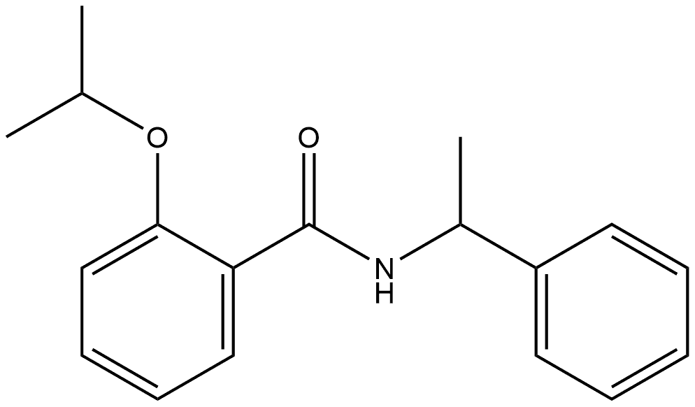 2-(1-Methylethoxy)-N-(1-phenylethyl)benzamide 结构式