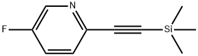 5-fluoro-2-[2-(trimethylsilyl)ethynyl]pyridine 结构式