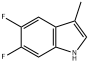 1H-Indole, 5,6-difluoro-3-methyl- 结构式