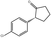 Cyclopentanone, 2-(4-chlorophenyl)-, (2R)- 结构式